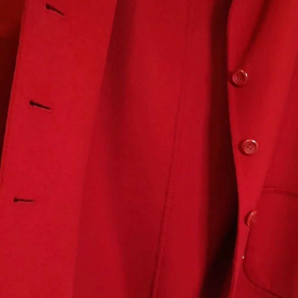 Pendleton Red Merino 3 Button Wool Blazer Jacket Size L - Picture 12 of 12